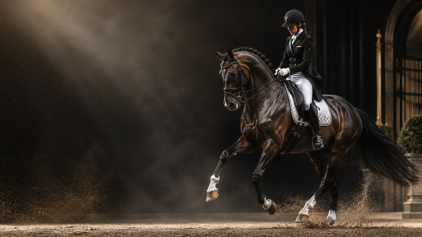 Artistieke dressuurvisual voor Cannuts Horse Power